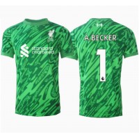 Liverpool Alisson Becker #1 Målvakt Bortatröja 2024-25 Kortärmad